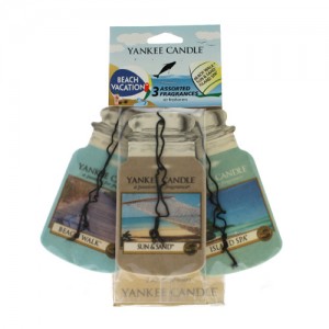 Yankee Candle - Car Jar - Beach Vacation - 3 for 2 Variety Pack