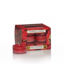 Yankee Candle - Tea Light - Sweet Strawberry 12 Tea Lights